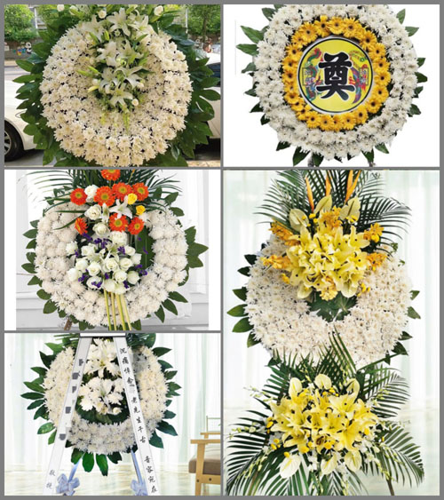湖北黄冈市英山县温泉镇柏树祠村花圈速递